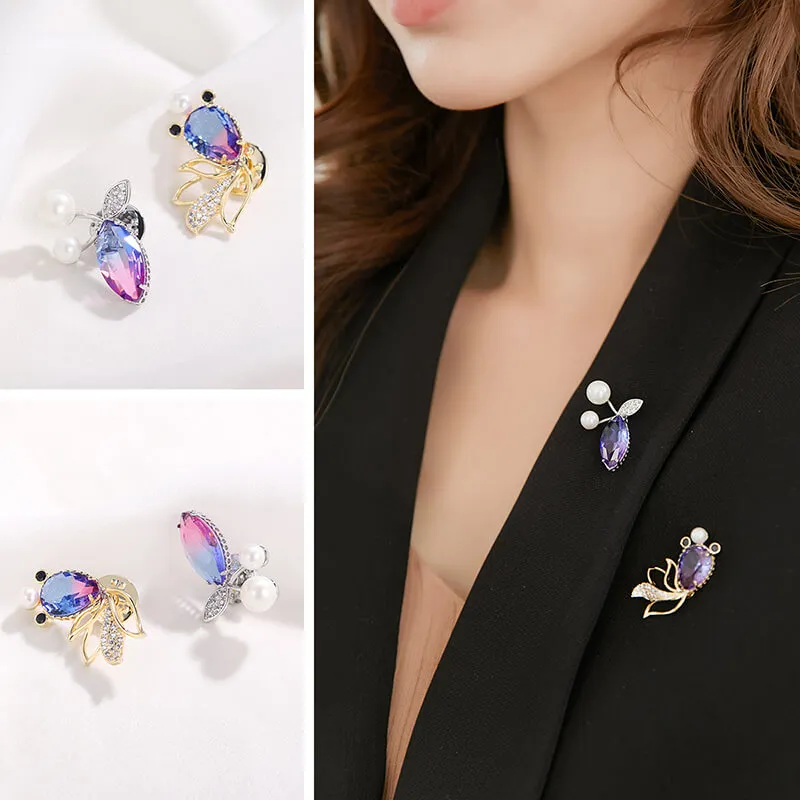 Zoo Jewel Alloy Brooches Women's-1
