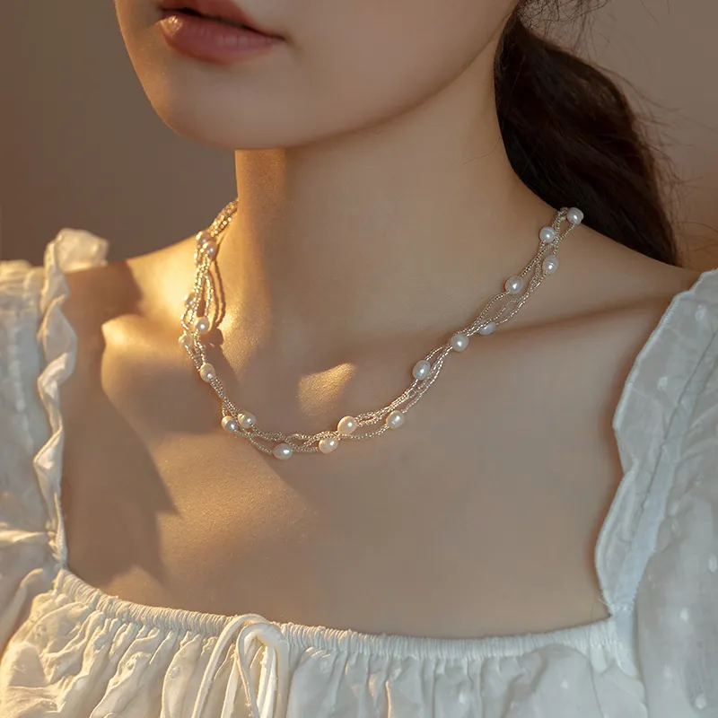 Zoo Jewel Alloy Necklaces Women's-1
