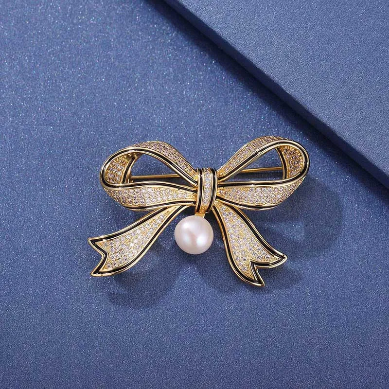 Zoo Jewel Copper Brooches Women's-1
