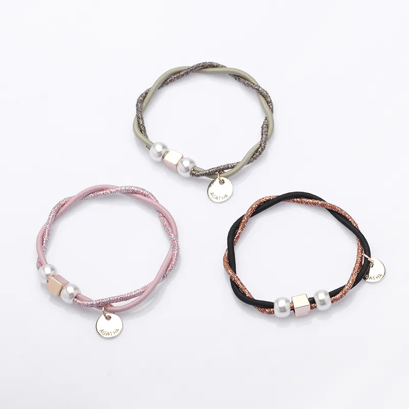 QIMEILA Rubber Band Hair Tie Women's-6