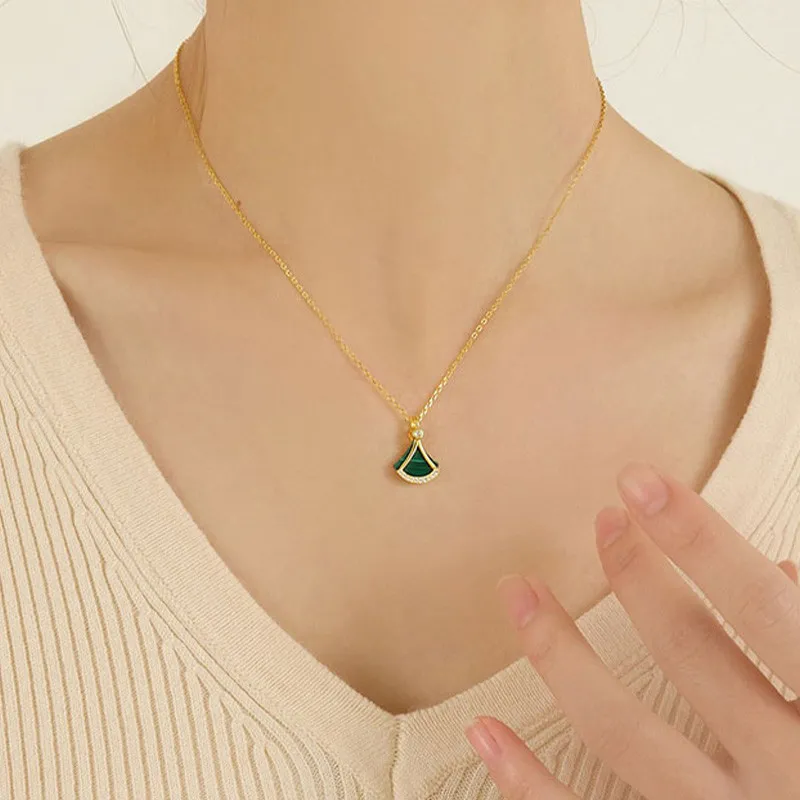 Zoo Jewel Malachite Necklaces Women's-3