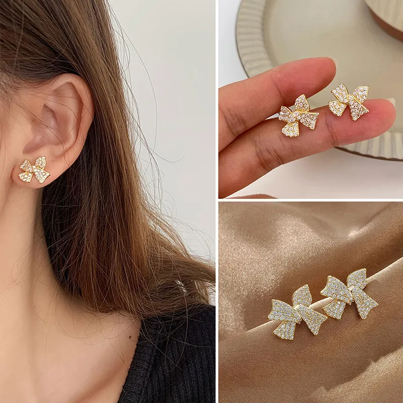 QIMEILA Glass Cat Eye Earrings Women's-3
