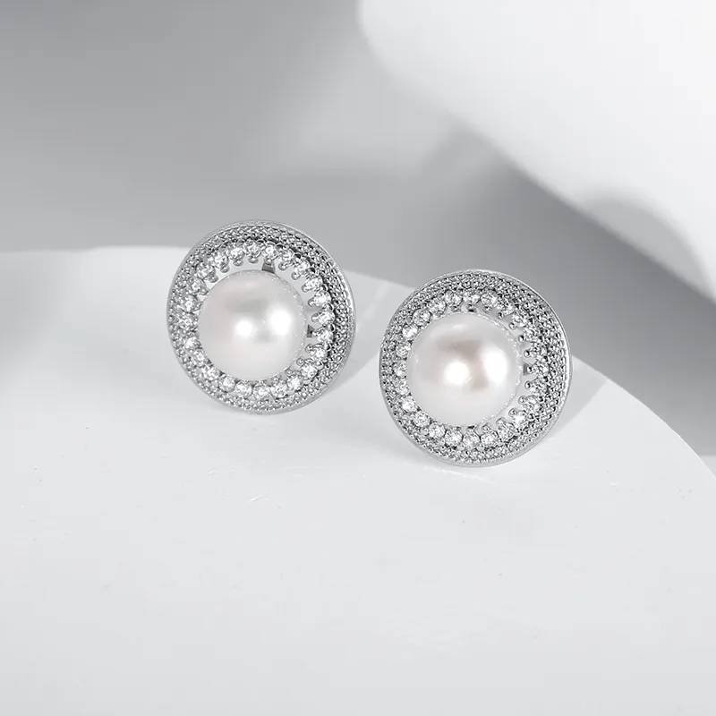 Zoo Jewel S925 Silver Stud Earrings Women's-1