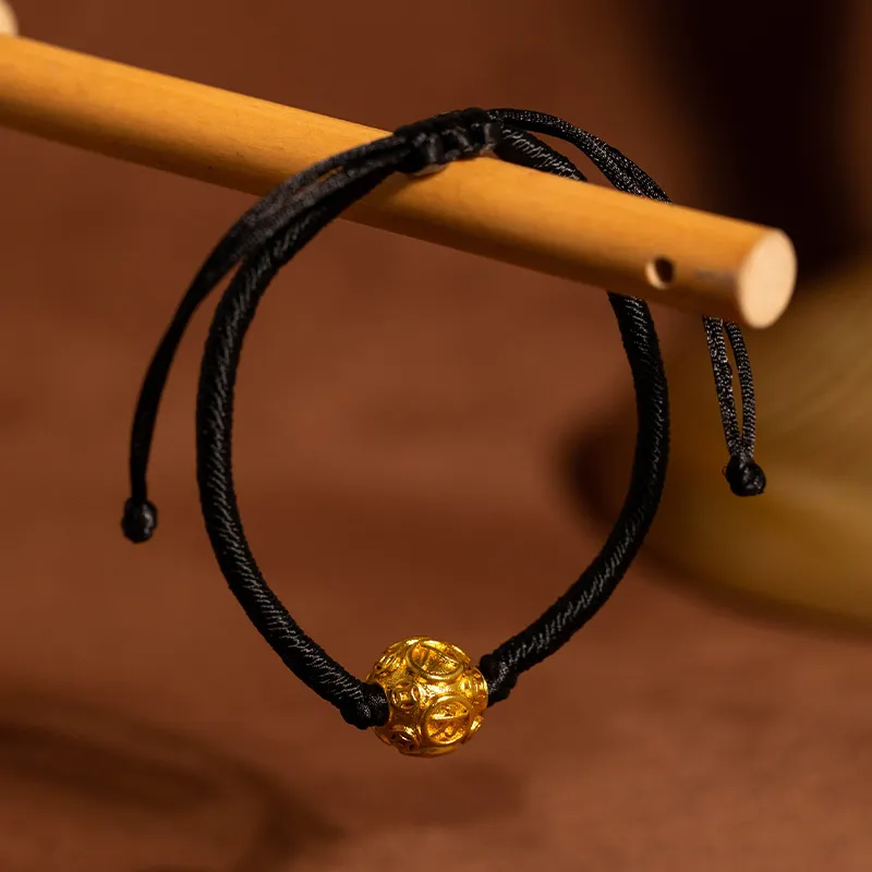 QIMEILA Copper Bracelets Men's Gold-1