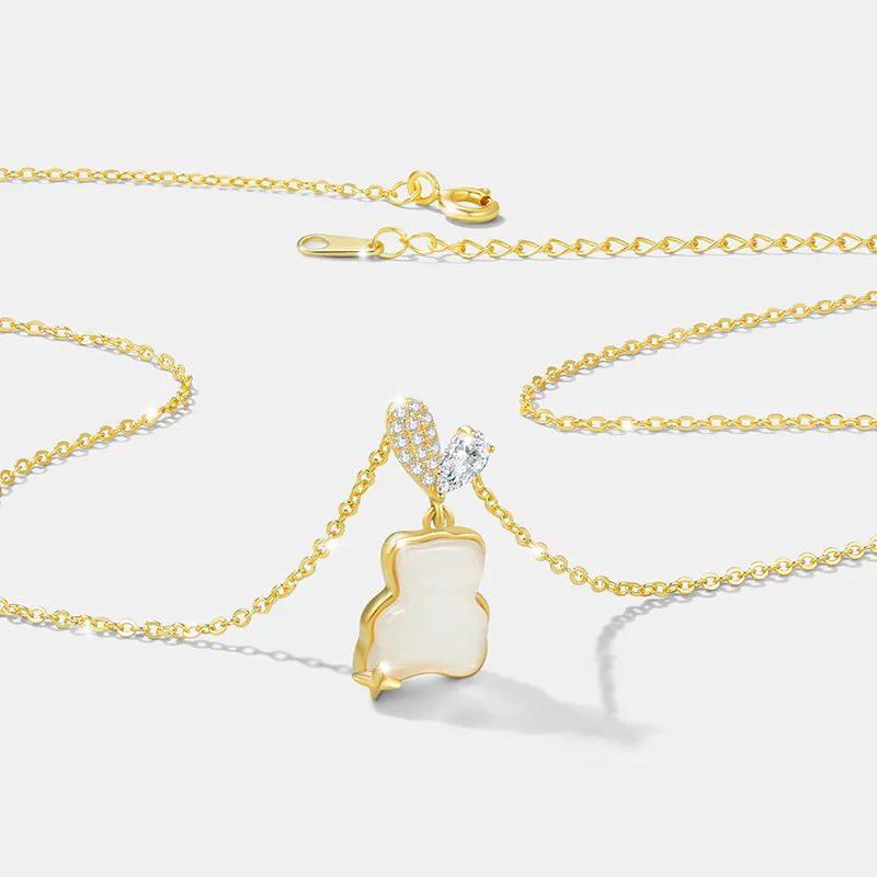 Zoo Jewel Chalcedony Necklaces Women's-5
