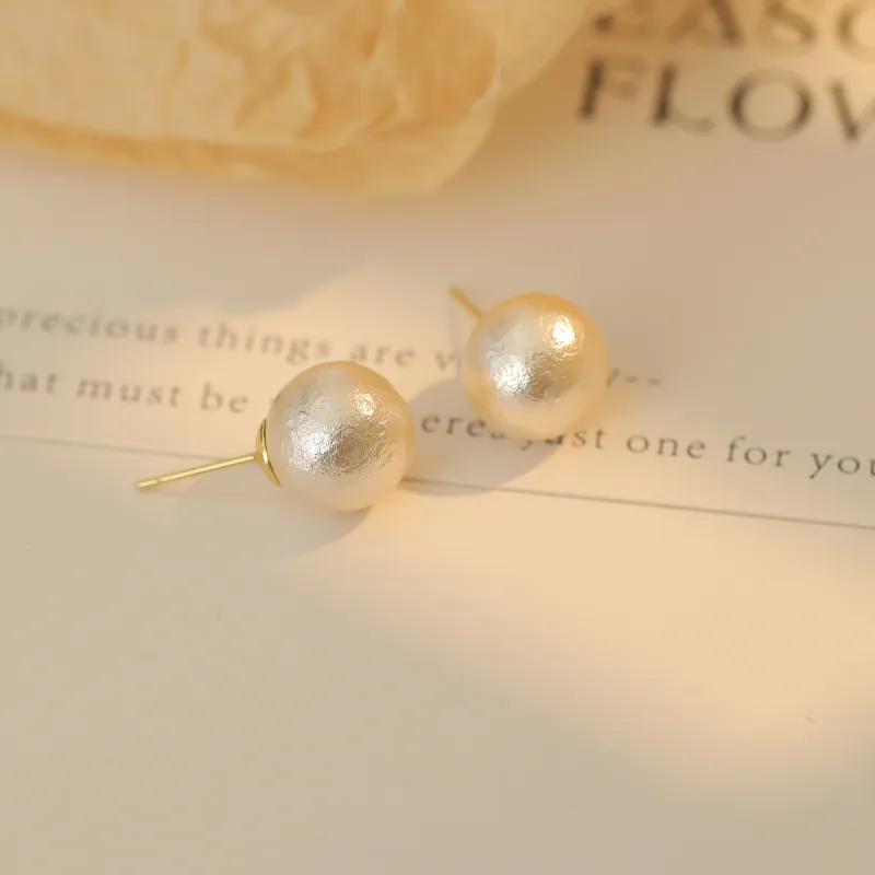 Zoo Jewel Cotton Beads Stud Earrings Women's-7