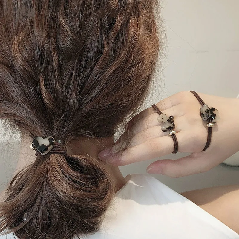 QIMEILA Acetate Plate Hair Tie Women's-1