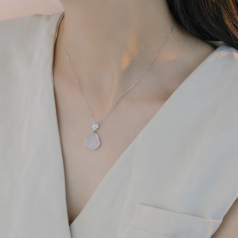 Zoo Jewel Chalcedony Jade Necklaces Women's-2