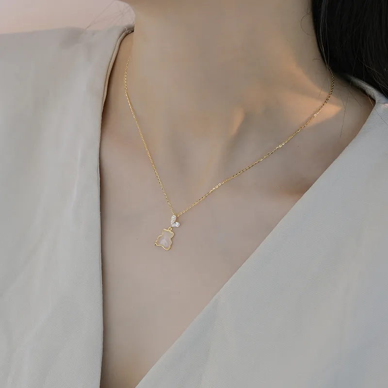 Zoo Jewel Chalcedony Necklaces Women's-2