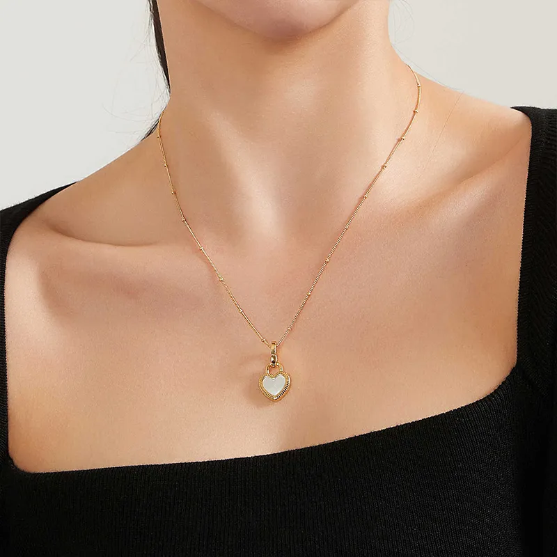 QIMEILA Titanium Steel Necklaces Women's-4