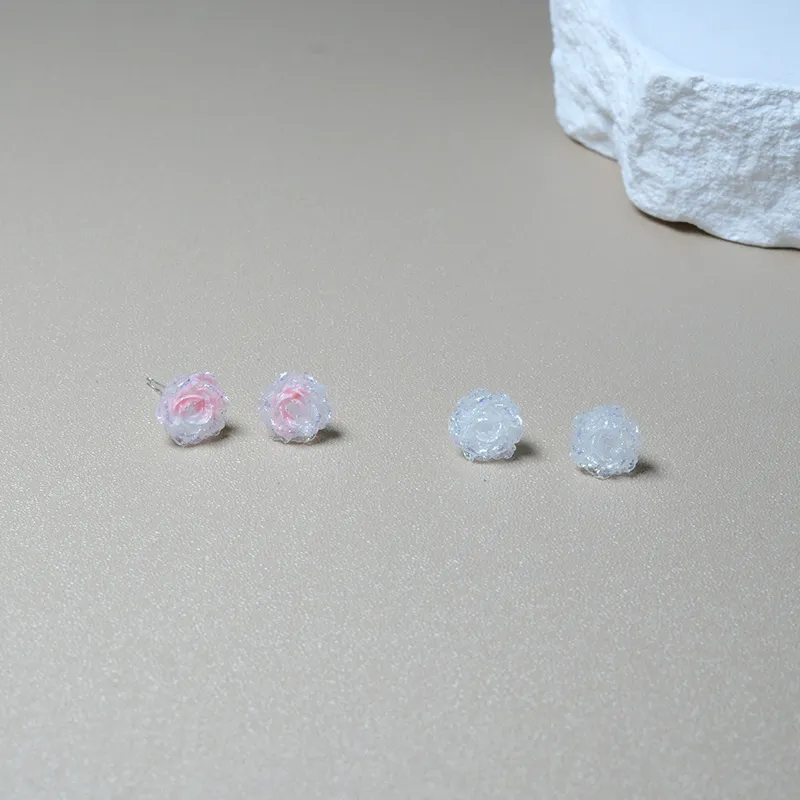 QIMEILA Resin Stud Earrings Women's-4