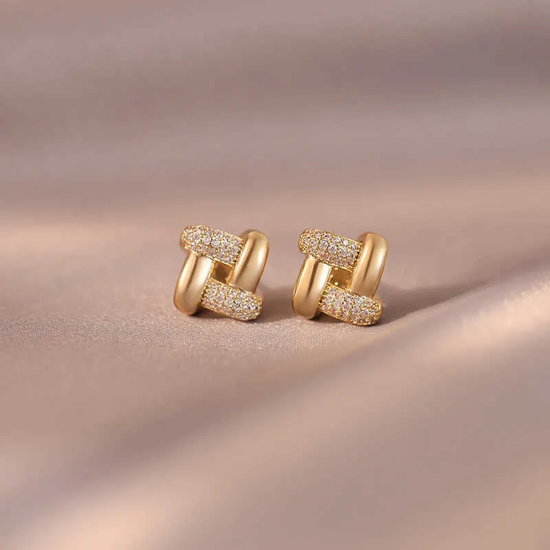 QIMEILA Alloy Stud Earrings Women's-4
