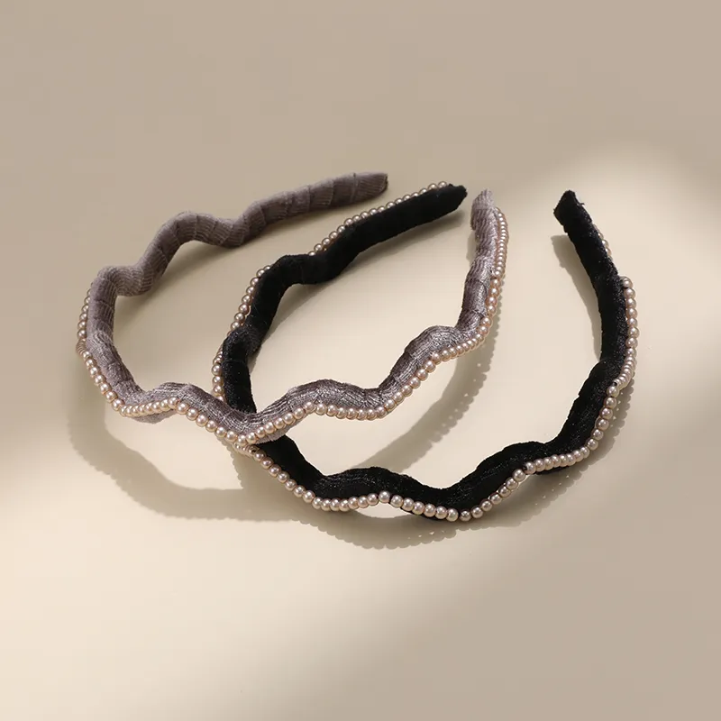 QIMEILA Velour Fabric Headbands Women's-6
