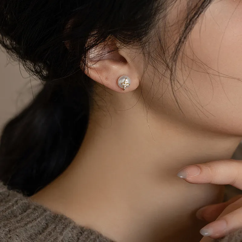Zoo Jewel S925 Silver Stud Earrings Women's-3