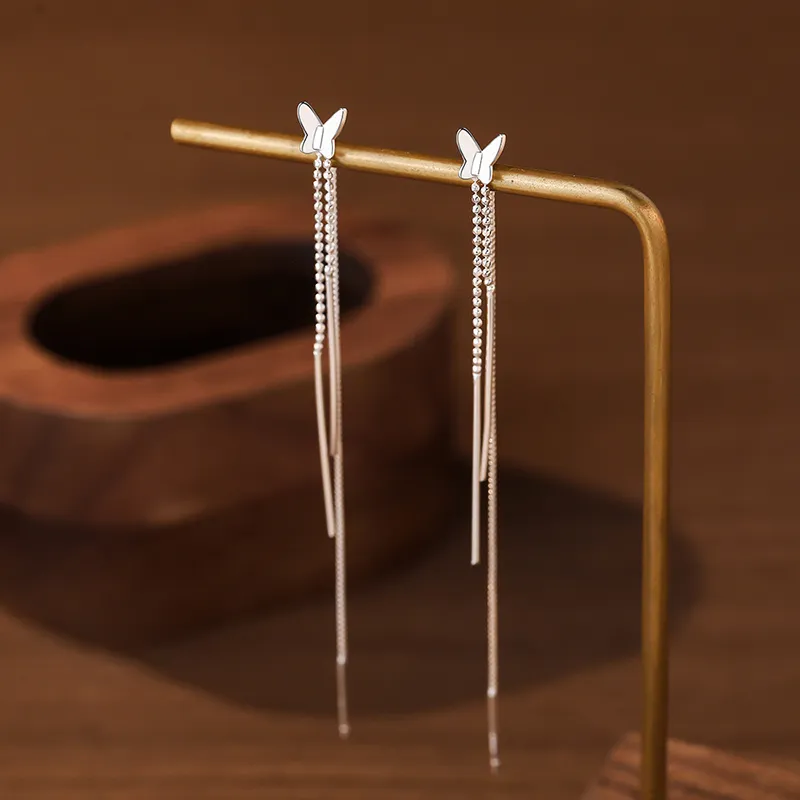 QIMEILA 925 Sterling Silver Drop Earrings Women's-10