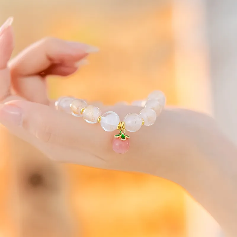 Zoo Jewel Colored Glaze Jade Bracelets Women's-2