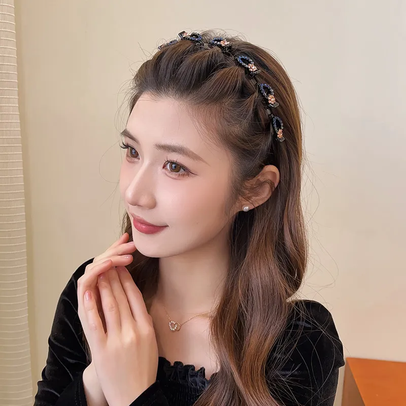 QIMEILA Acrylic Headbands Women's-3