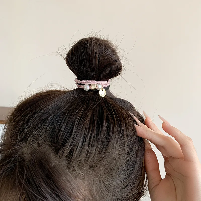 QIMEILA Rubber Band Hair Tie Women's-4