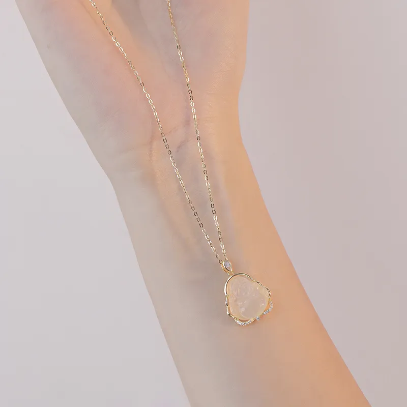 Zoo Jewel Chalcedony Necklaces Women's-3