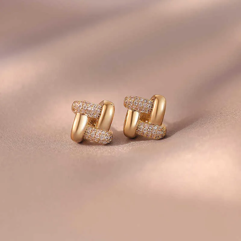 QIMEILA Alloy Stud Earrings Women's-5