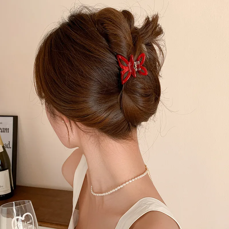 QIMEILA Acetate Plate Hair Claw Clip Hair Clip Women's-3