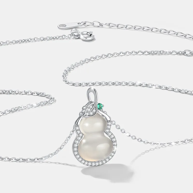 Zoo Jewel Chalcedony Jade Necklaces Women's-4