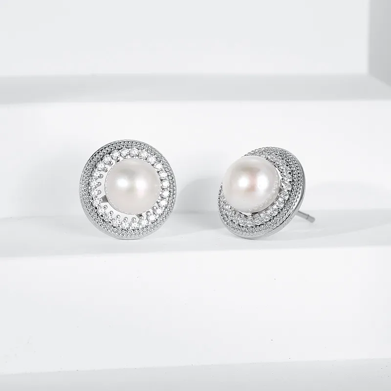 Zoo Jewel S925 Silver Stud Earrings Women's-3
