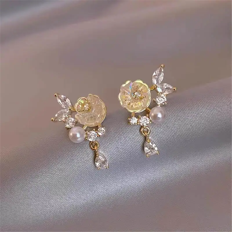Zoo Jewel Copper Electroplated Gold Earrings Women's-4