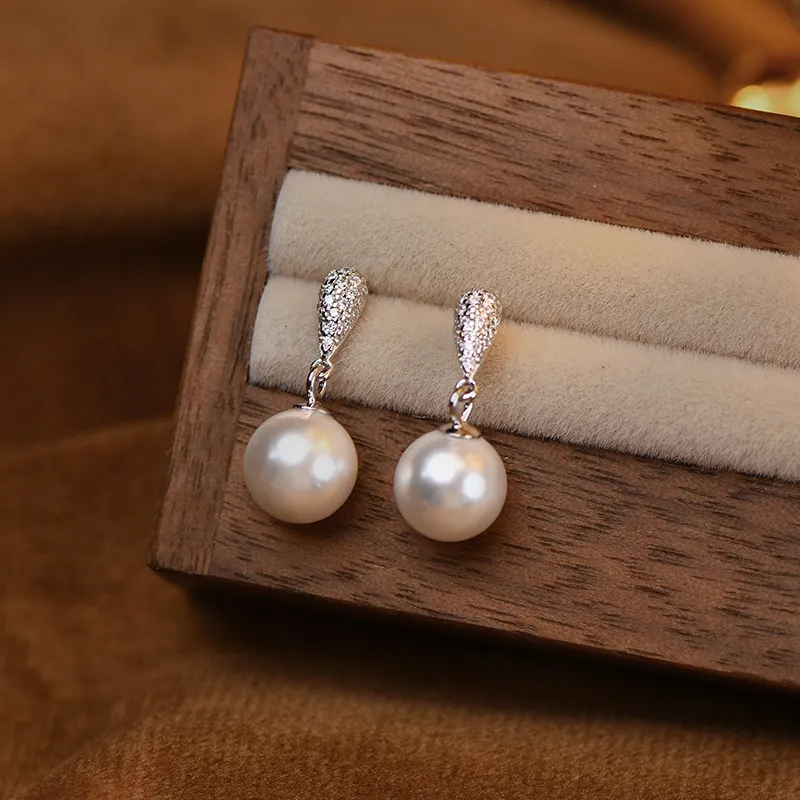 QIMEILA S925 Silver Earrings Women's-4