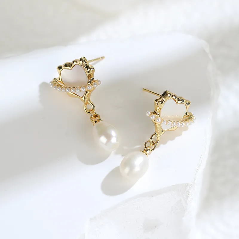 Zoo Jewel S925 Sterling Silver Needle Earrings Women's-6