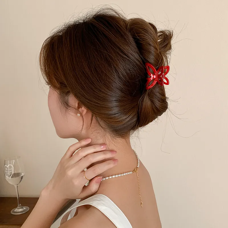 QIMEILA Acetate Plate Hair Claw Clip Hair Clip Women's-2