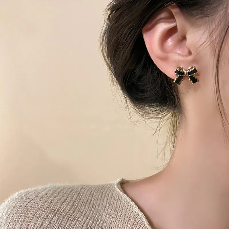 QIMEILA Copper Alloy Stud Earrings Women's-4