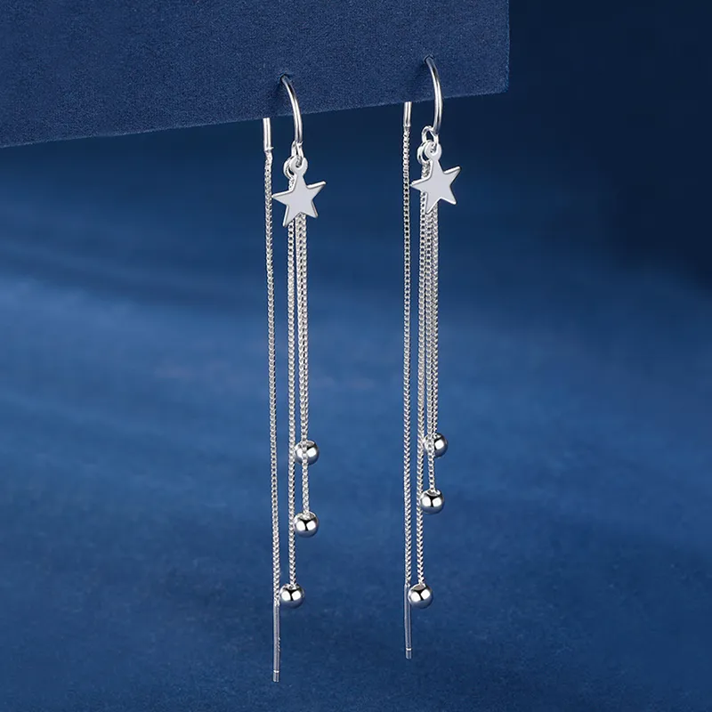 QIMEILA 925 Sterling Silver Drop Earrings Women's-4