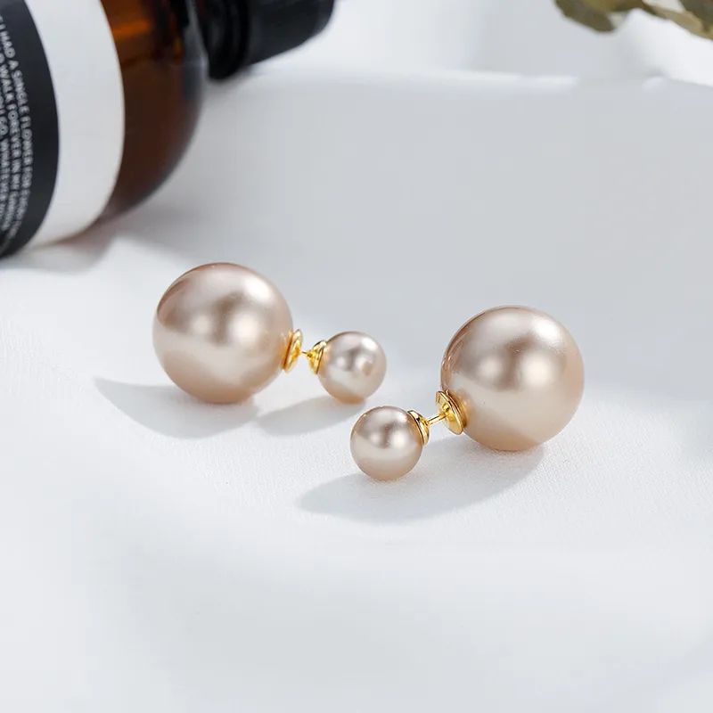 Zoo Jewel Artificial Pearl Stud Earrings Women's-5
