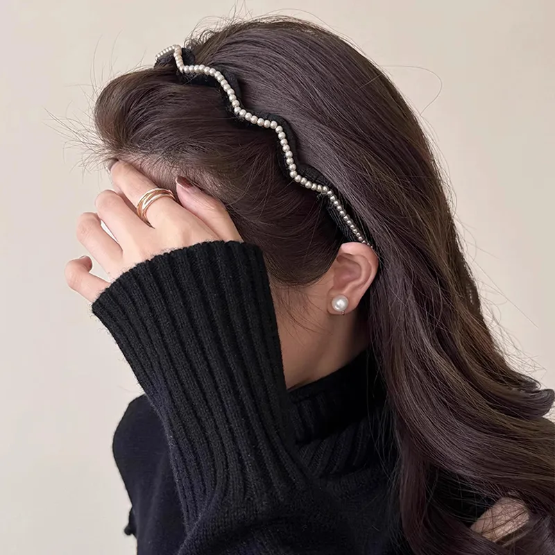 QIMEILA Velour Fabric Headbands Women's-1