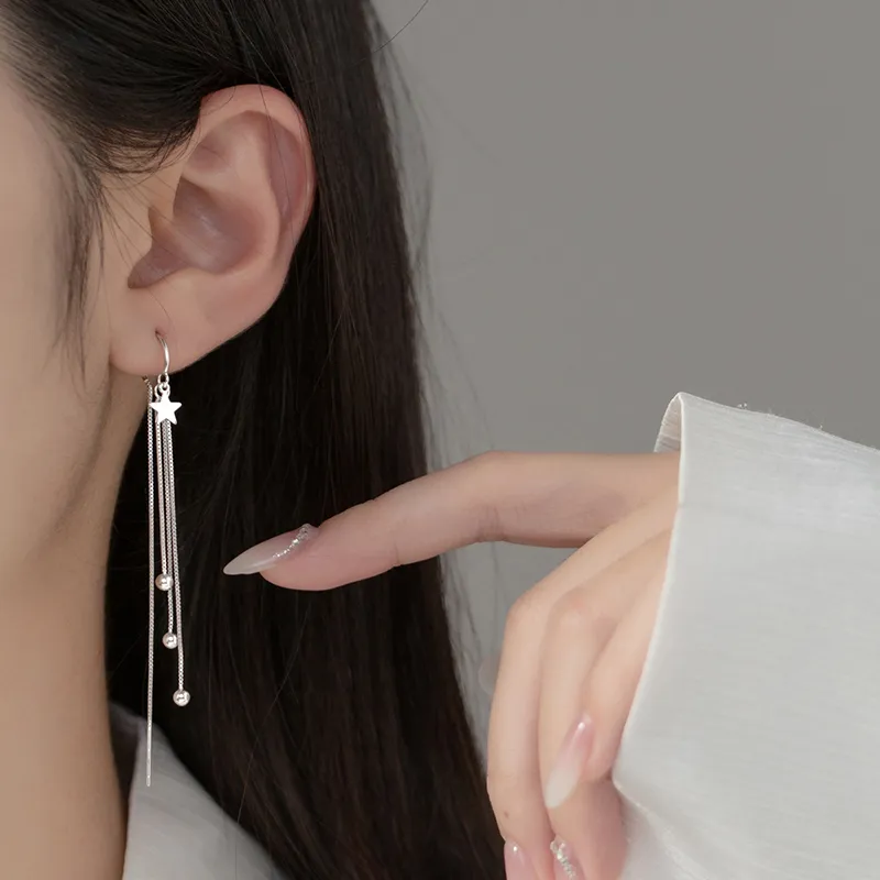 QIMEILA 925 Sterling Silver Drop Earrings Women's-1