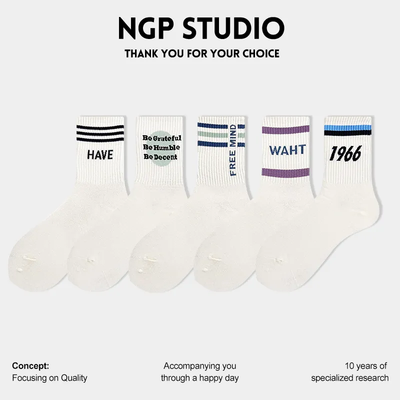 NGP Mid Calf Socks Unisex 5 Pack-1