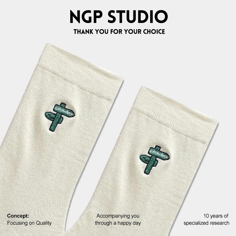 NGP Mid Calf Socks Women's 5 Pack Camping Diary-4