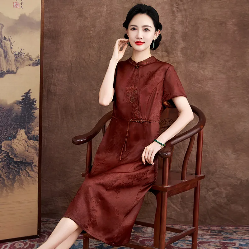 Yi Mengyuan Short Sleeved Dress Women's-2