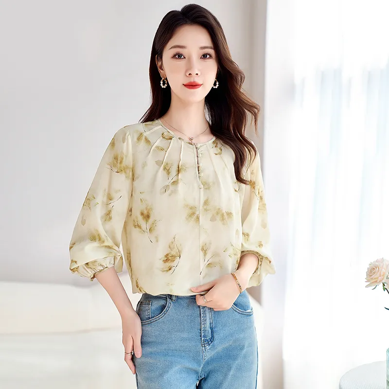 Yi Mengyuan T Shirts Women's Green Khaki-2