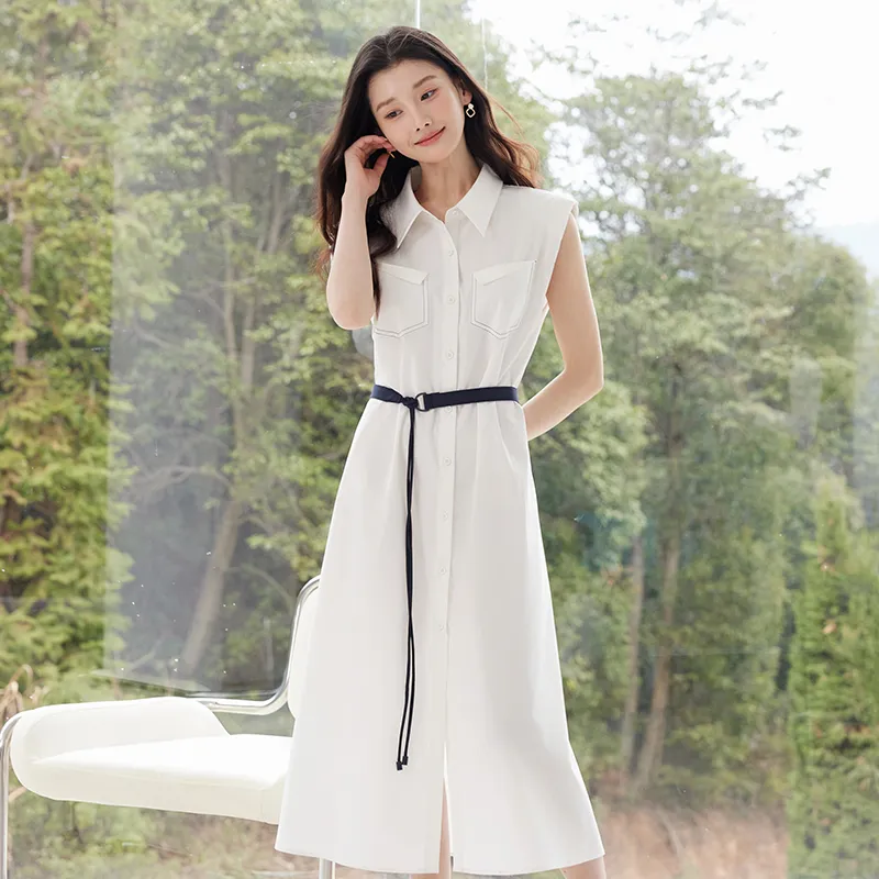 Yi Mengyuan Sleeveless Dress Women's-6