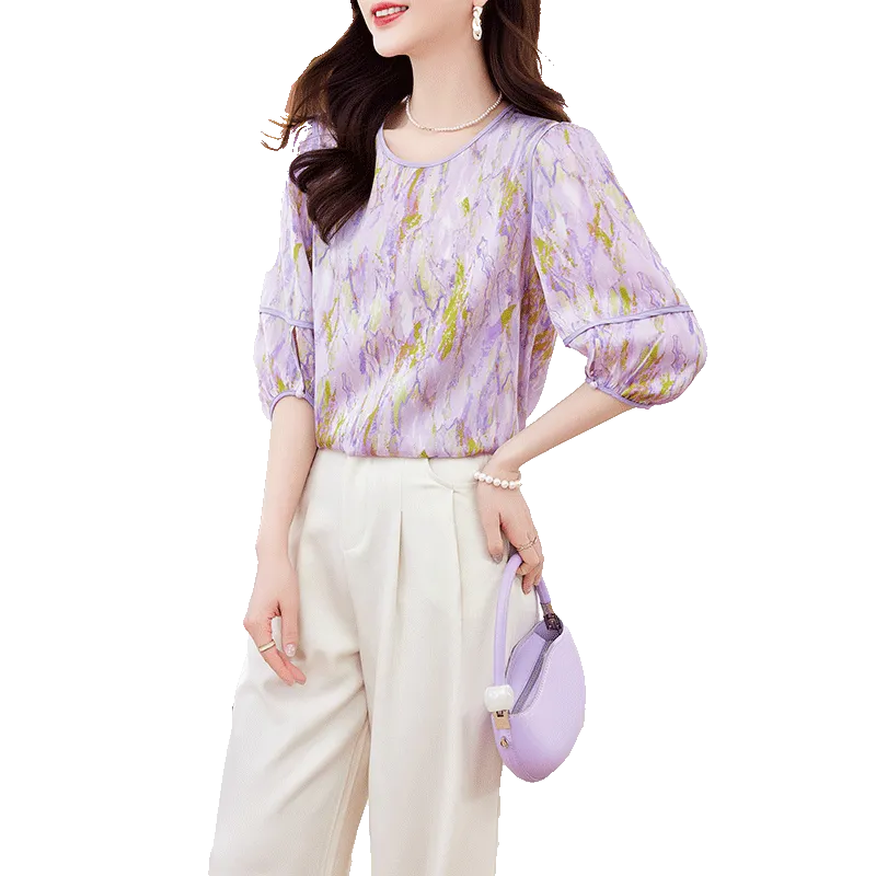 Yi Mengyuan Shirt Women's Ink Wash Painting-1