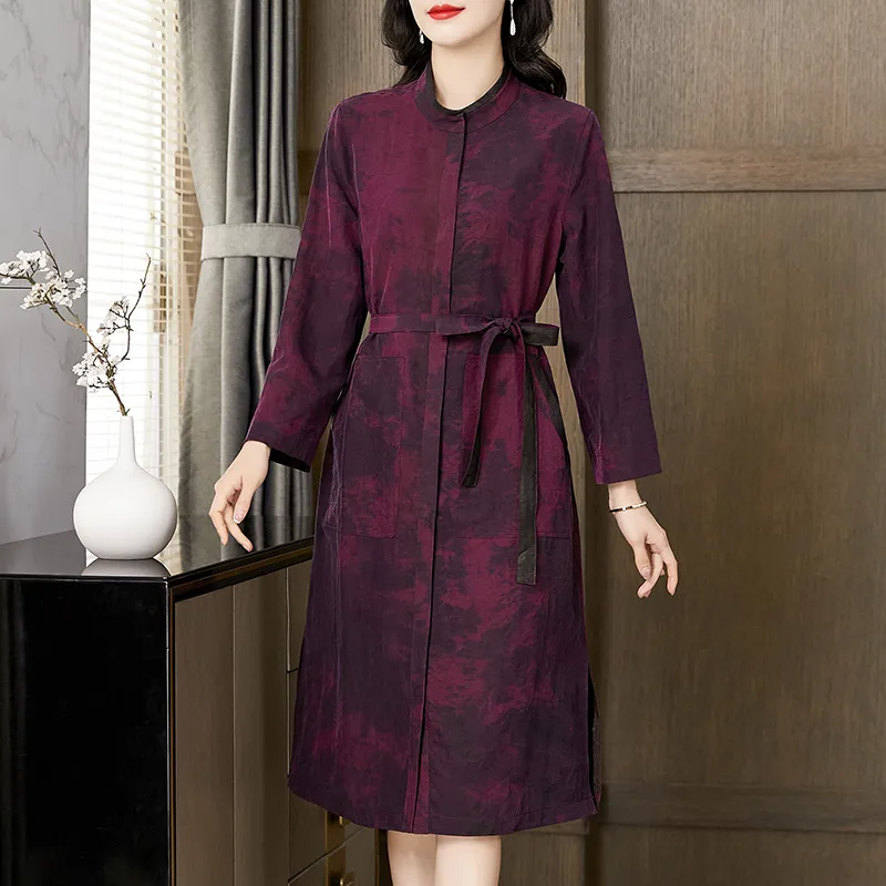Yi Mengyuan Long-Sleeved Dresses Women's Image Color-1