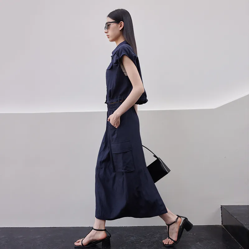 Yi Mengyuan Two Piece Skirt Sets Women's-5