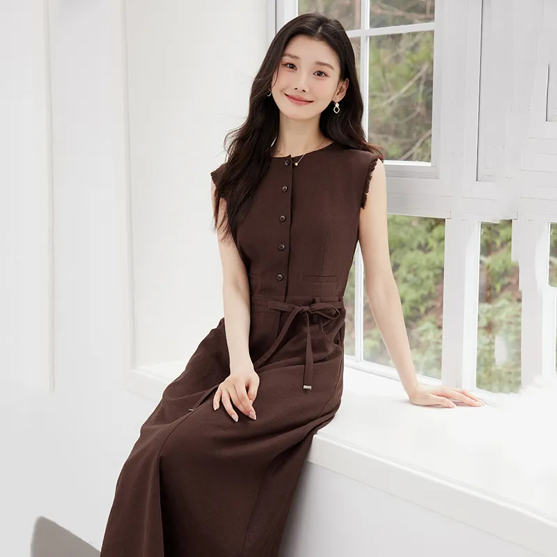 Yi Mengyuan Sleeveless Dress Women's-4