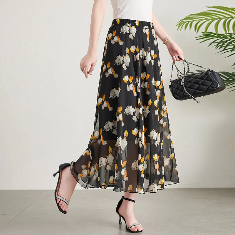 Yi Mengyuan Casual Long Skirt Women's-1