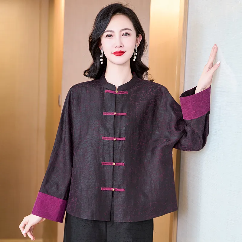 Yi Mengyuan Shirts Women's Purple-4