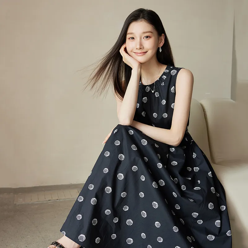 Yi Mengyuan Sleeveless Dress Women's-7