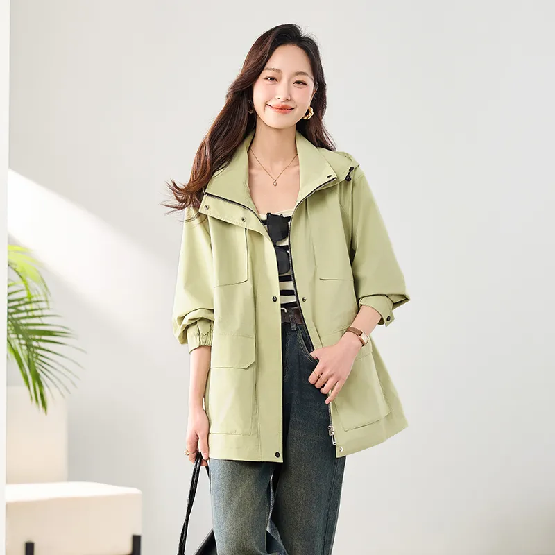 Yi Mengyuan Trench Coat Women's-3