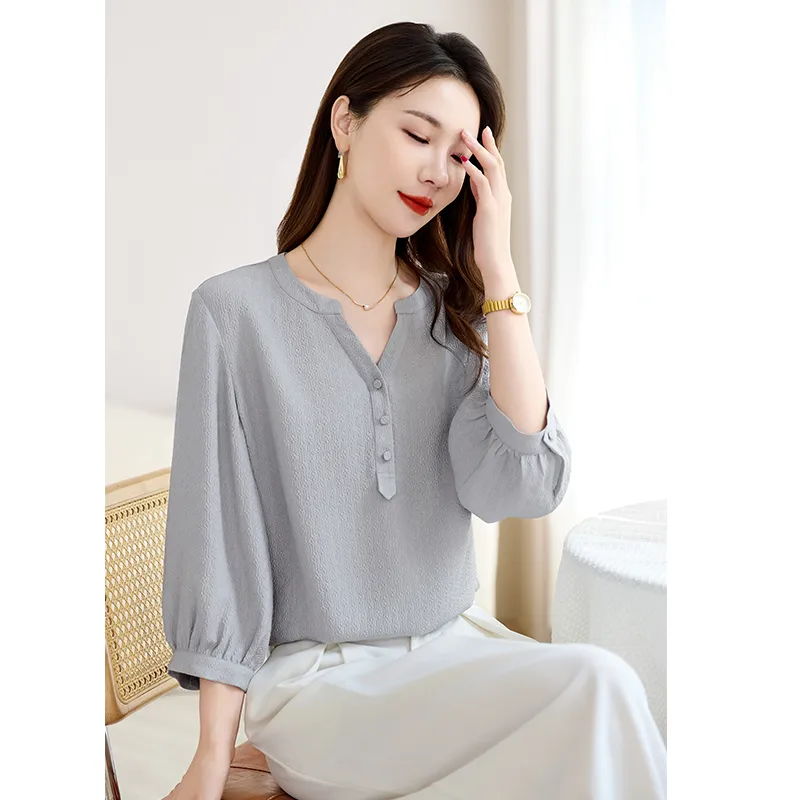 Yi Mengyuan T Shirts Women's Gray-4